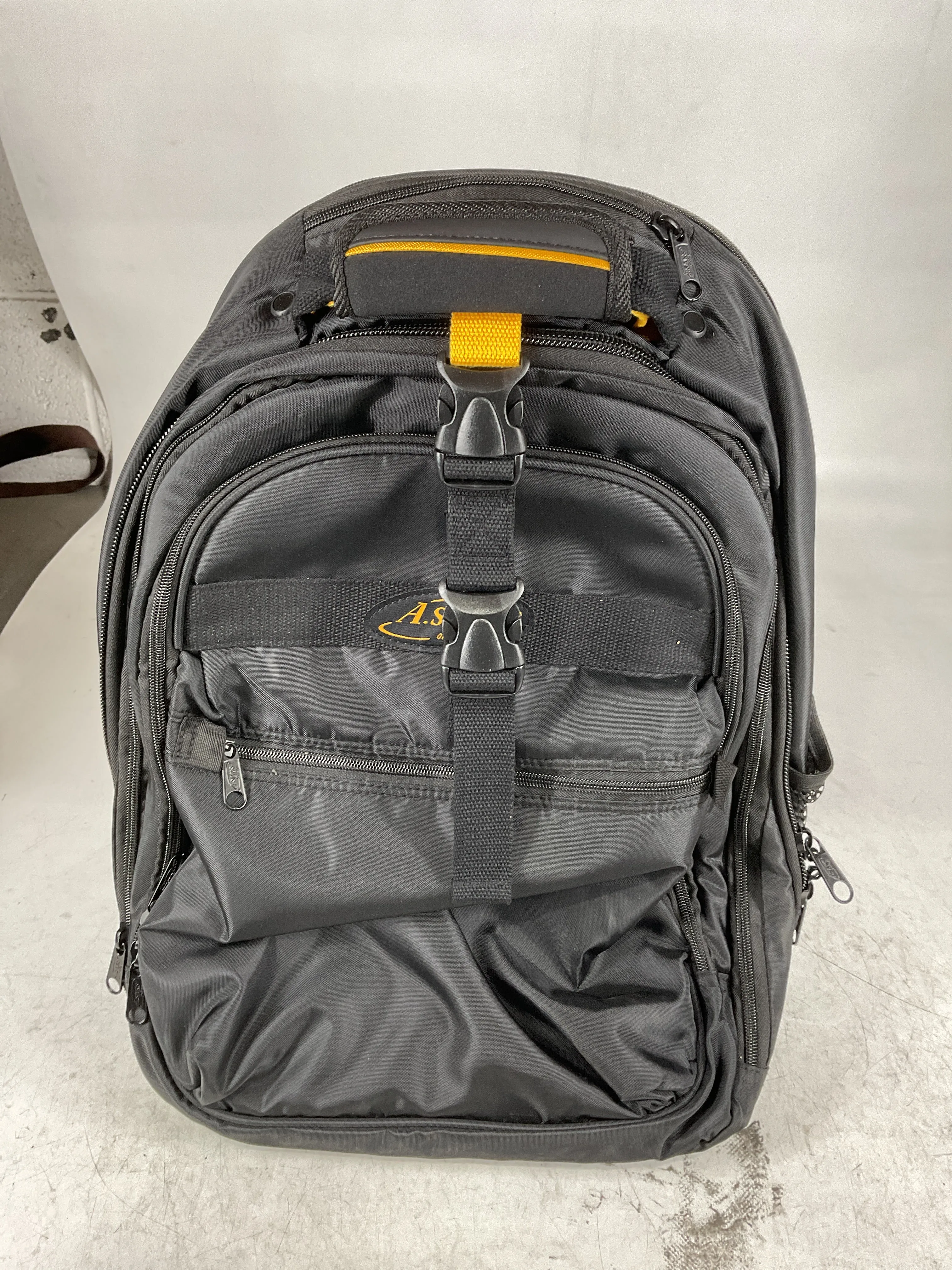A.Saks EXPANDABLE Trolley Laptop Backpack U1