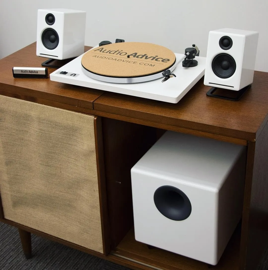 Audioengine S8 Powered Subwoofer Speaker - 250W 8-inch Home Woofer with Built-in Amplifier and Dual Audio Inputs for Home Audio