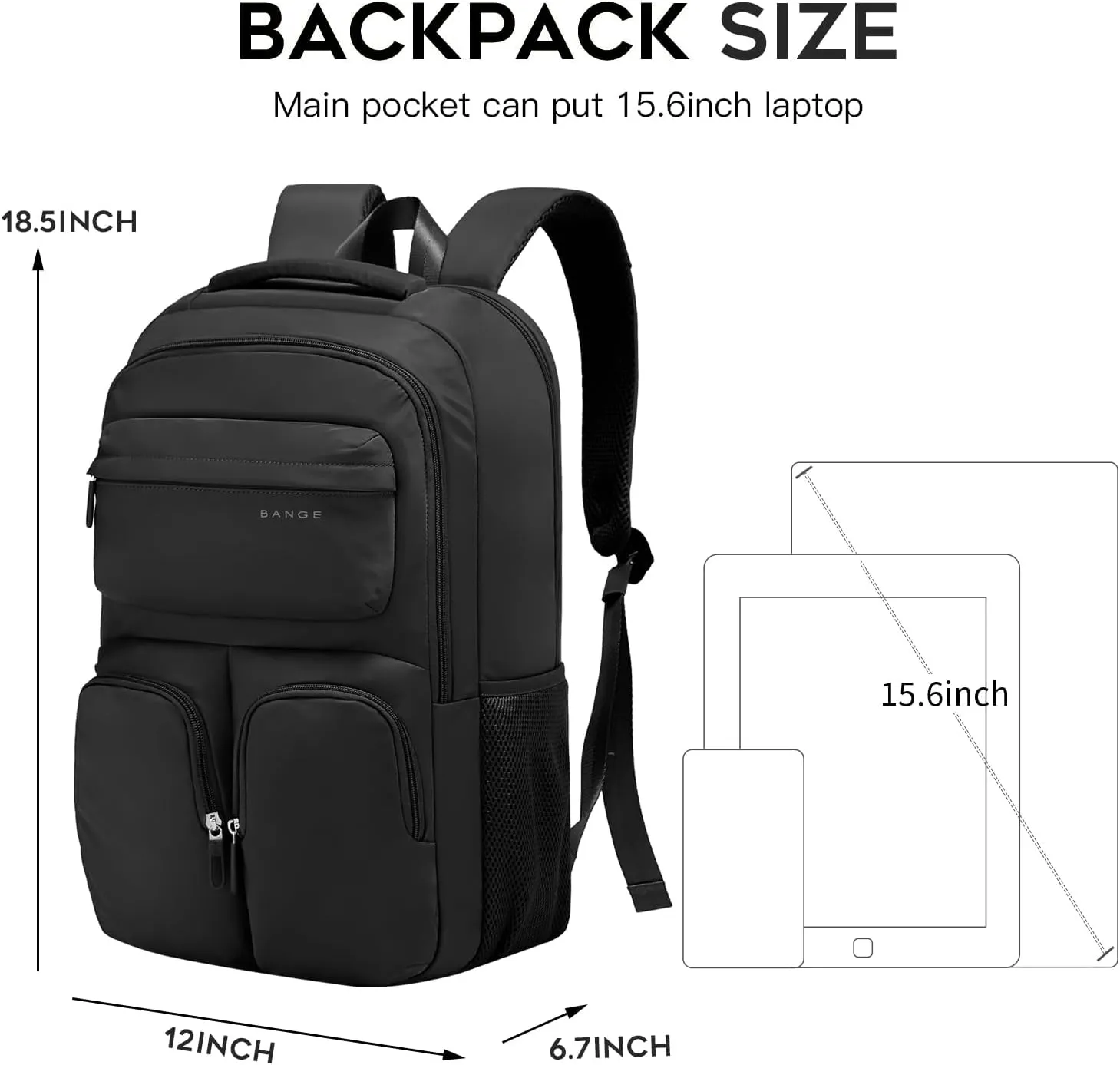 BACKPACK 1807 BLACK - 20L