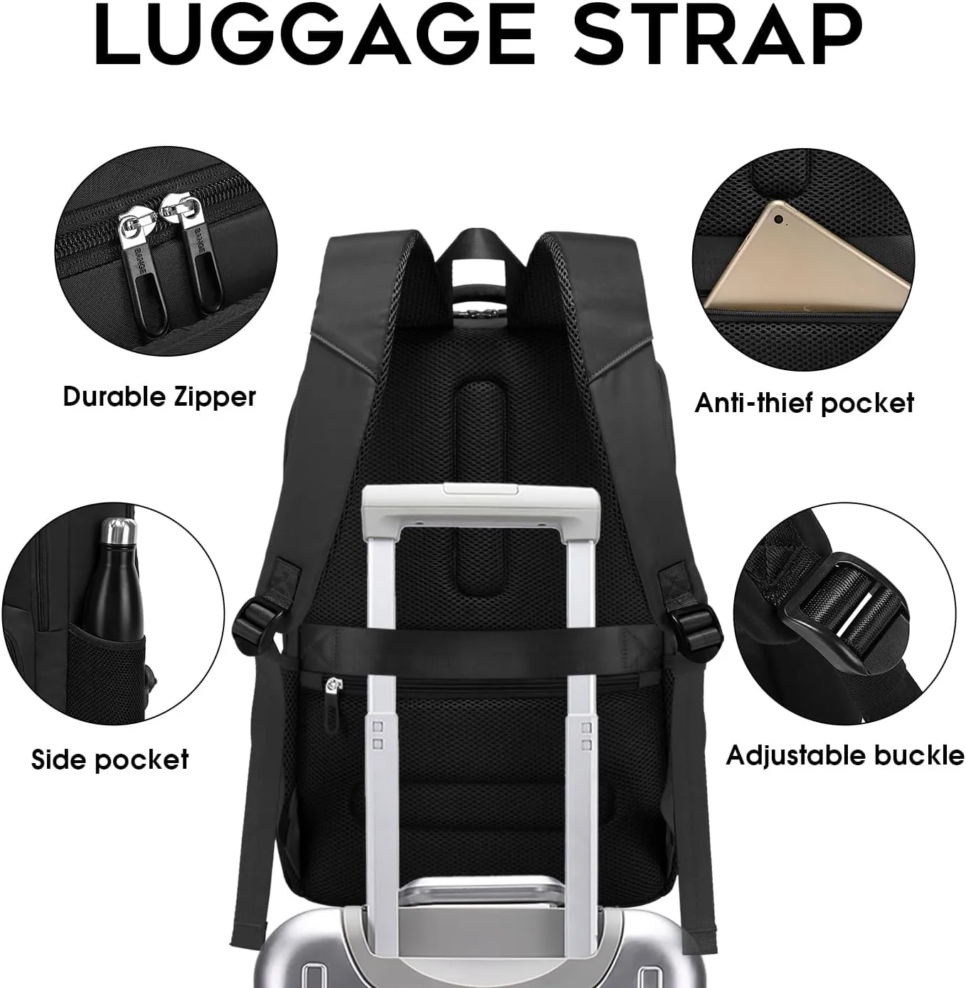 BACKPACK 1807 BLACK - 20L