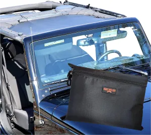 Badass Moto for Jeep Sunshade for Jeep Wrangler Top Mesh. Keeps You Cool. Reduces UV   Wind & Noise. Easy No Tool Install Sun Shade Top for Jeep Lover Gifts Accessories (2007-2018 JK & JKU (Front))