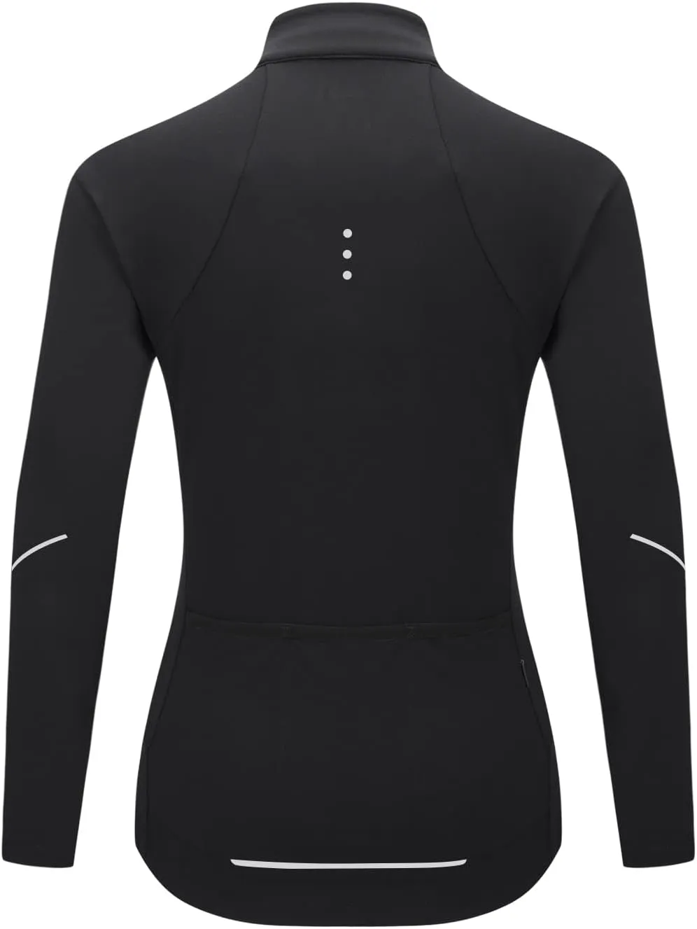 baleaf Women's Thermal Cycling Jersey Long Sleeve Winter 4 Pockets Bike Fleece Jackets Windproof Reflevtive Cold Weather