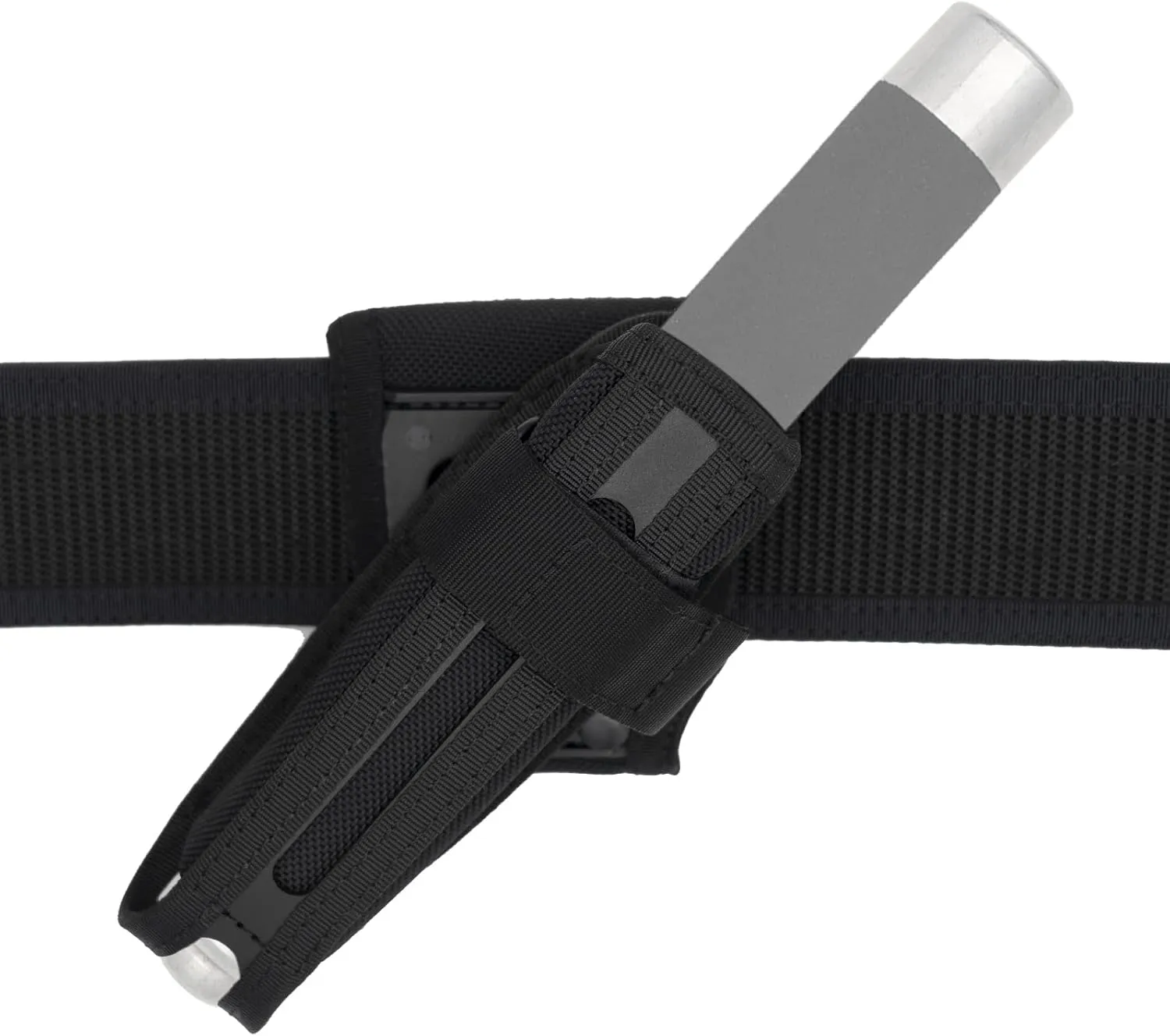 Baton Holder 21" to 26" Telescopic/Expandable Baton Holster 360° Rotatable Duty Belt Clip Universal Flashlight Case Carrier Nylon Carry Bag Sheath for Police LE Security Officer