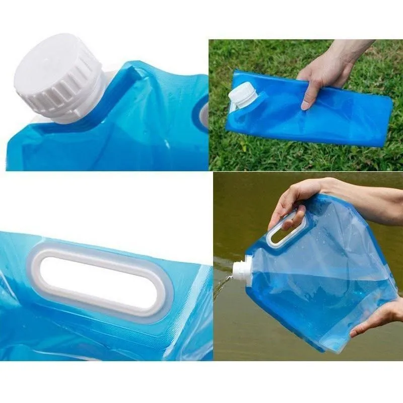 BBQ Water Container Outdoor Water Bag Foldable Portable Drinking Camping Hiking Cooking Picnic Bag Carrier Car 5L/10L Water Tank