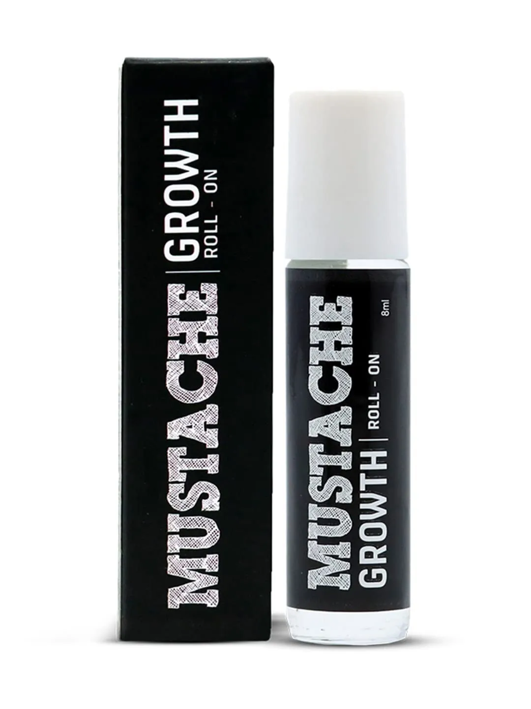 Beard'o Mustache Growth Roll On 8 ml | Stimulates Hair follicles | Boosts Mustache Hair Growth | Goodness of Almond & Coconut Oil | Easy to use Roll on, Clear