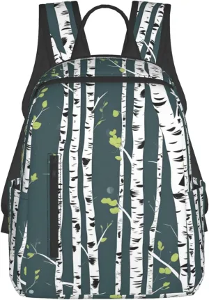 Beauty Birch Tree Print Personalized Unisex Backpack - Stylish & Funny Casual Daypack for Travel, Work, Gym