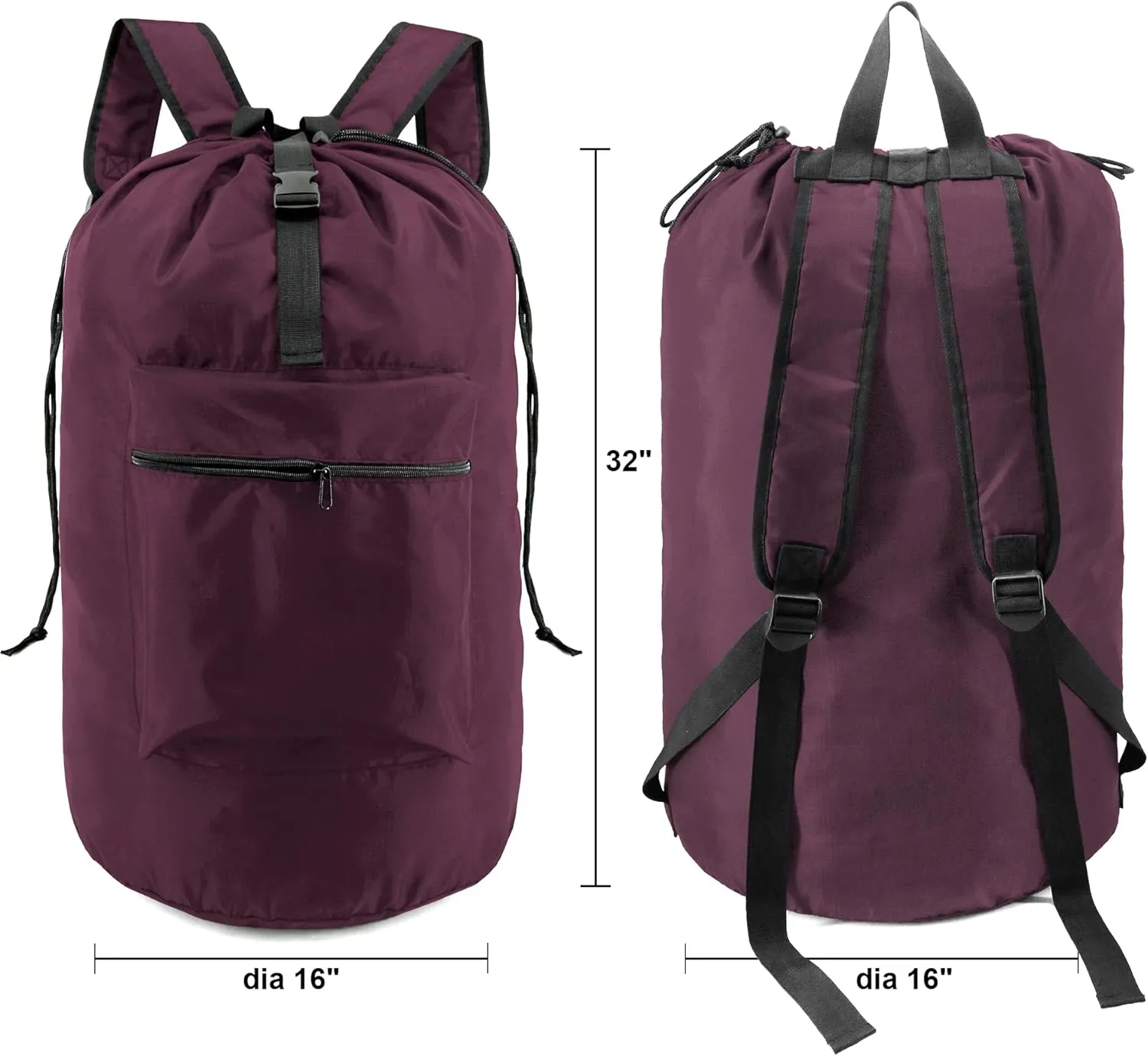 BeeGreen Laundry Backpack Bag Extra Large Heavy Duty