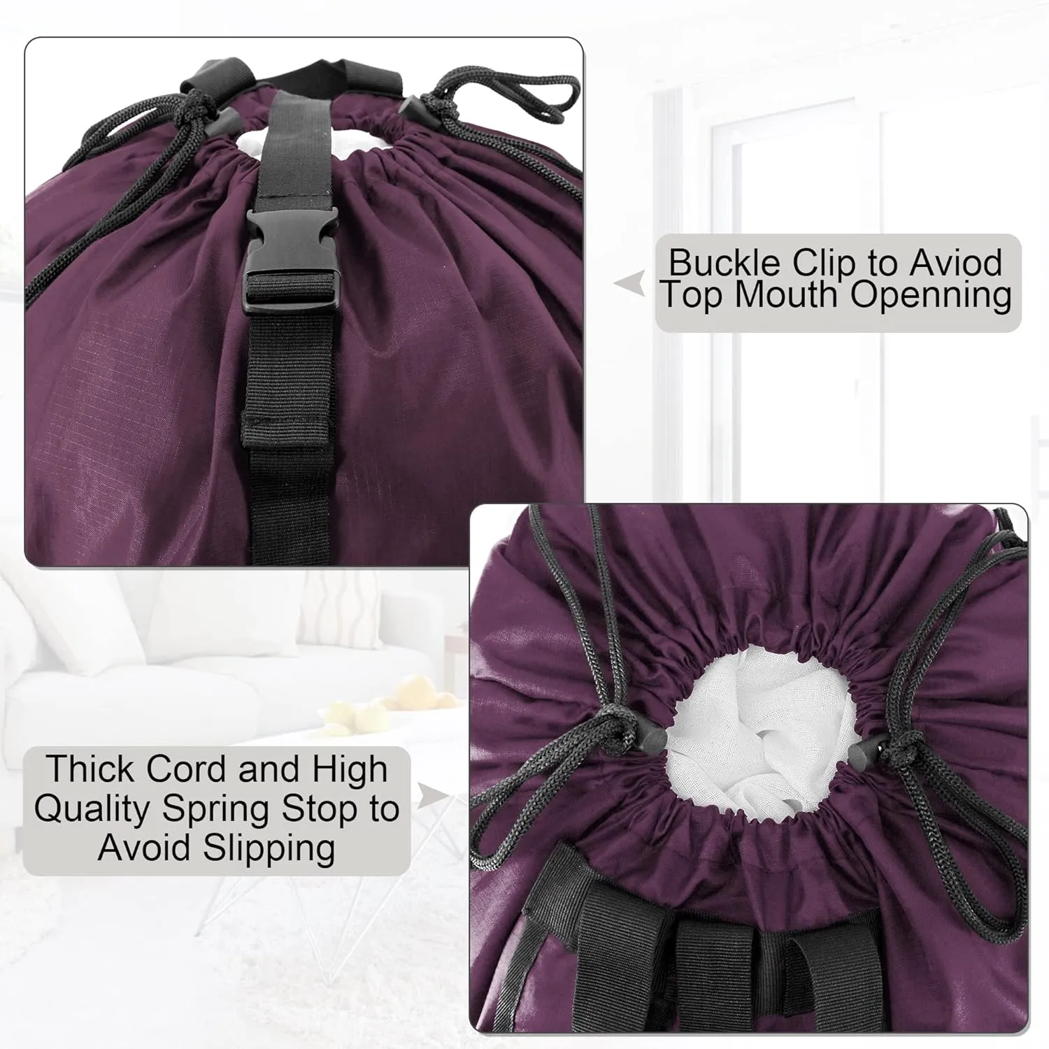 BeeGreen Laundry Backpack Bag Extra Large Heavy Duty