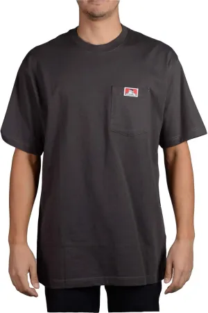 Ben Davis Men's Classic Label Short Sleeve Heavy Duty T-Shirt