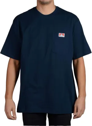 Ben Davis Men's Classic Label Short Sleeve Heavy Duty T-Shirt