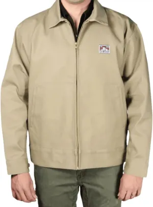 Ben Davis Men's Jacket Heavy Duty Zip Front Slash Pockets Eisenhower Coat