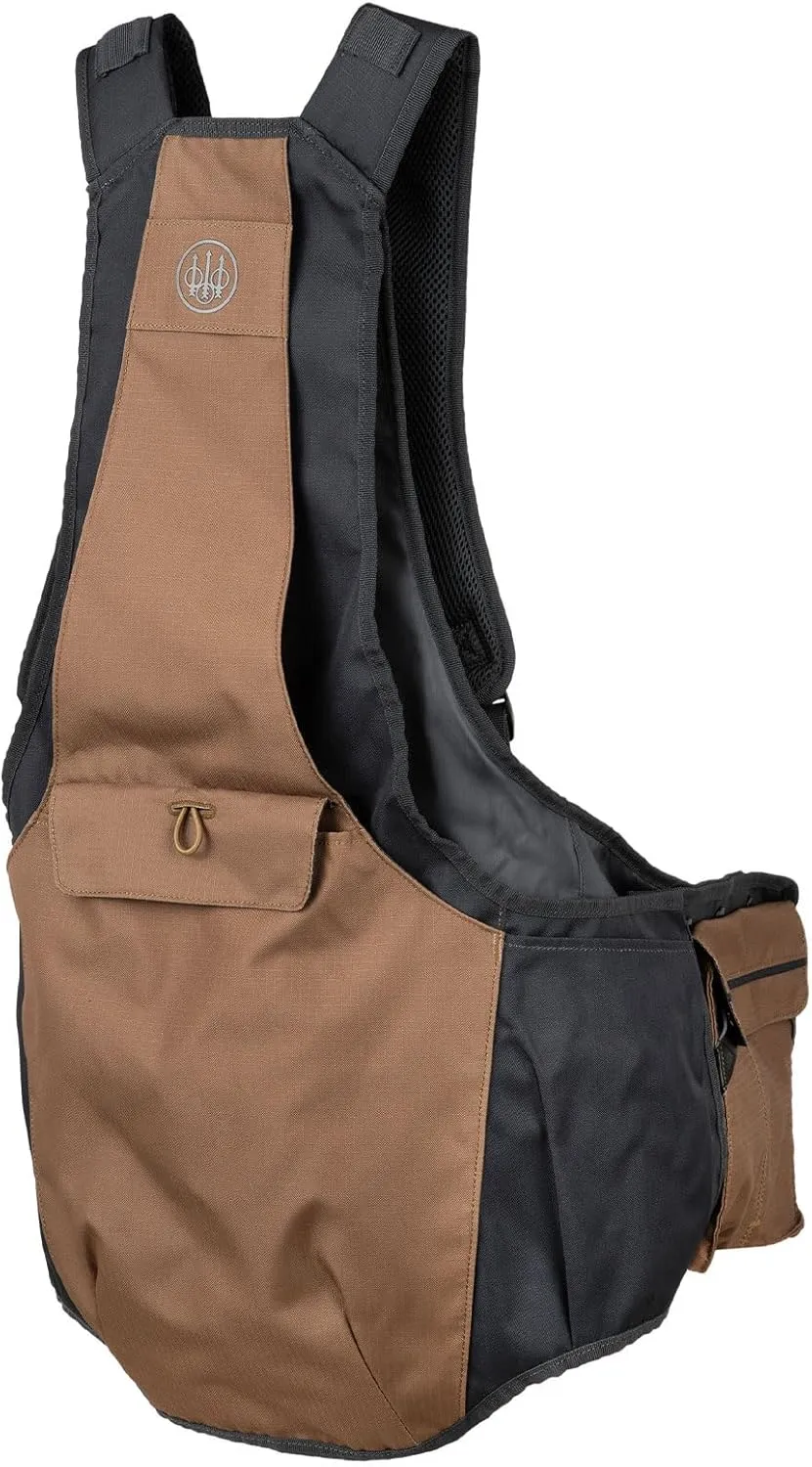 Beretta Men's Outlander Durable Water-Resistant Front-Load Capable Upland Hunting Strap Vest with Game Bag & Waterbag Holder