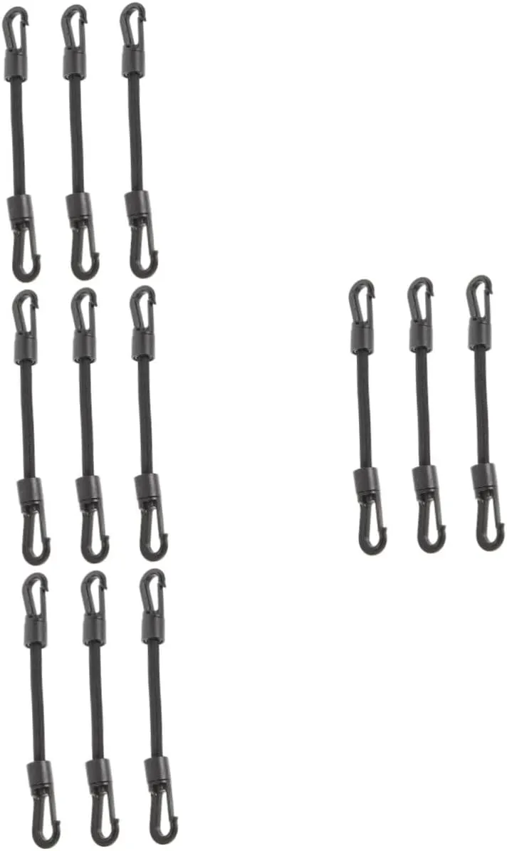 BESPORTBLE Double-Ended Elastic Rope Hook Rope Small Buckle Strap Multi-Function Tie Down Strap Elastic Buckle