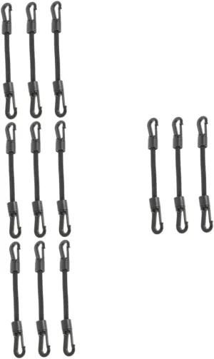 BESPORTBLE Double-Ended Elastic Rope Hook Rope Small Buckle Strap Multi-Function Tie Down Strap Elastic Buckle