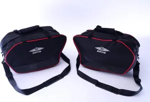 Bestem (LGDU-MUL12-SDL-R) Black Saddlebag Liners with Red Piping for Ducati Multistrada 1200 (prior to 2015) - Pair