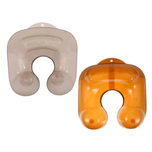 BESTYASH 2pcs Hair Perm Neck Tray for Salon Home Use Durable Plastic Shoulder Protector Capacity Shampoo Bowl Neck Rest for Hair Stylist Easy to Clean