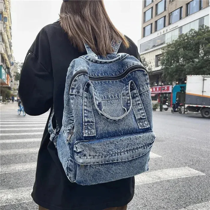 Big Denim Backpack