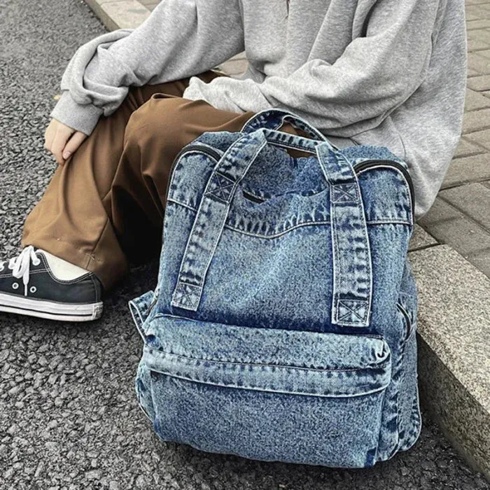 Big Denim Backpack