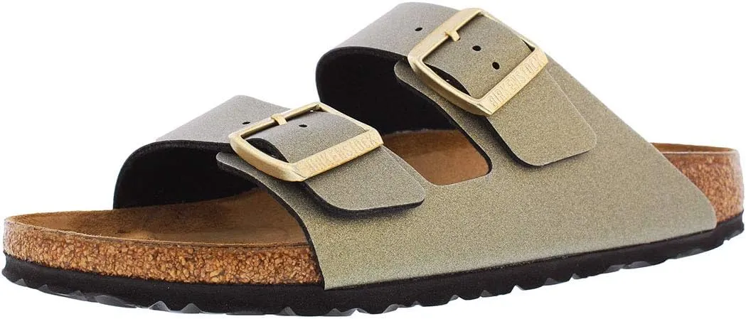 Birkenstock Women's Arizona ICY Metalic Stone Gold 37 N