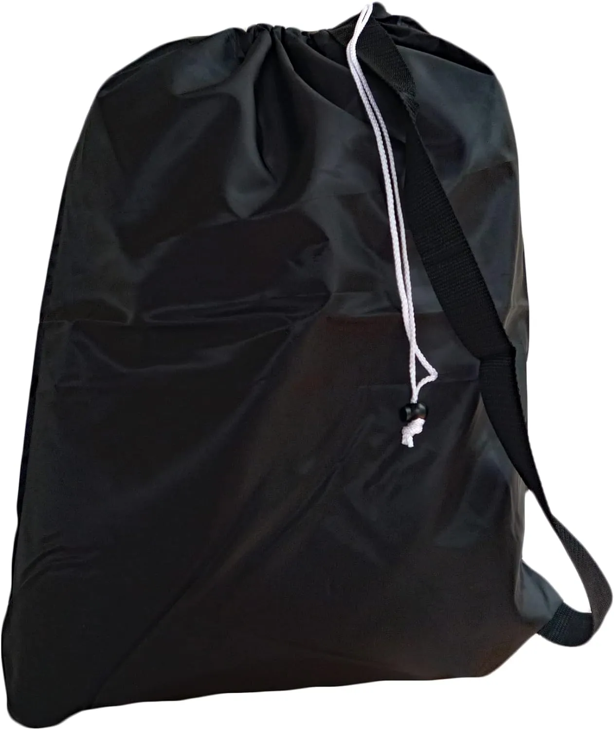 Black Laundry Bag with Strap, Drawstring, Large Size 30x40, Choose from 16 Colors