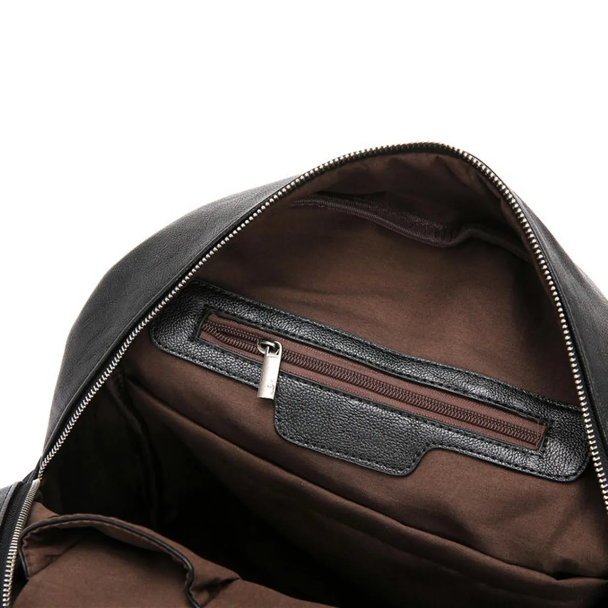 Black PU Leather Backpack with Spikes