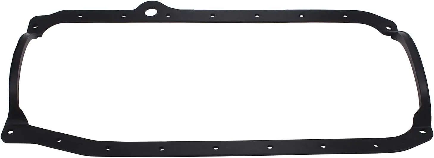 Black SBC Oil Pan Gasket Steel Core Fits for 86 - Up Late Chevy 305 350 383 400 Engine