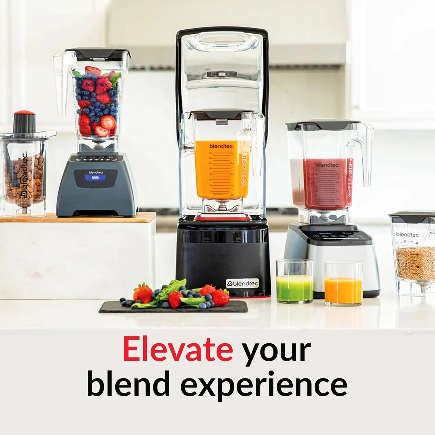 Blendtec Total Classic Original Blender - WildSide  Jar (90 oz) - Professional-Grade Power - 6 Pre-programmed Cycles - 10-speeds - Black