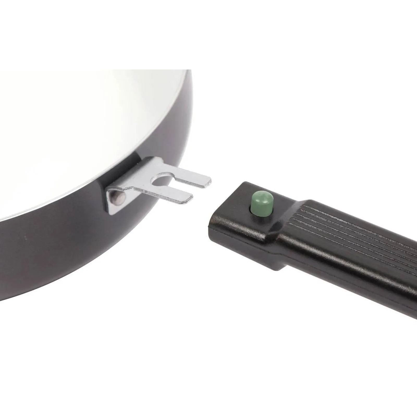 Bo-Camp Frying Pan Sprint Removable Handle Blk/White Dia 24cm
