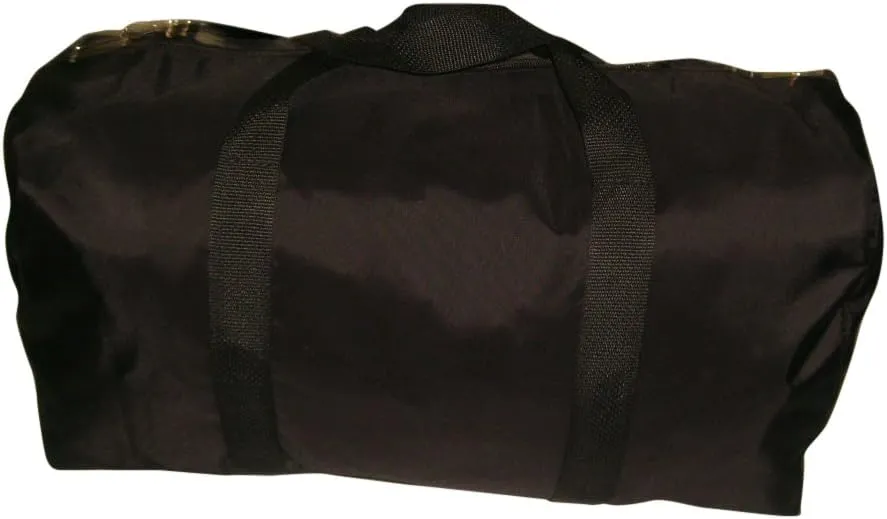 Boarding Bag, Carry On Size, Light weight Durable Water Resistant, Heavy duty zipper Made in USA. (Black)