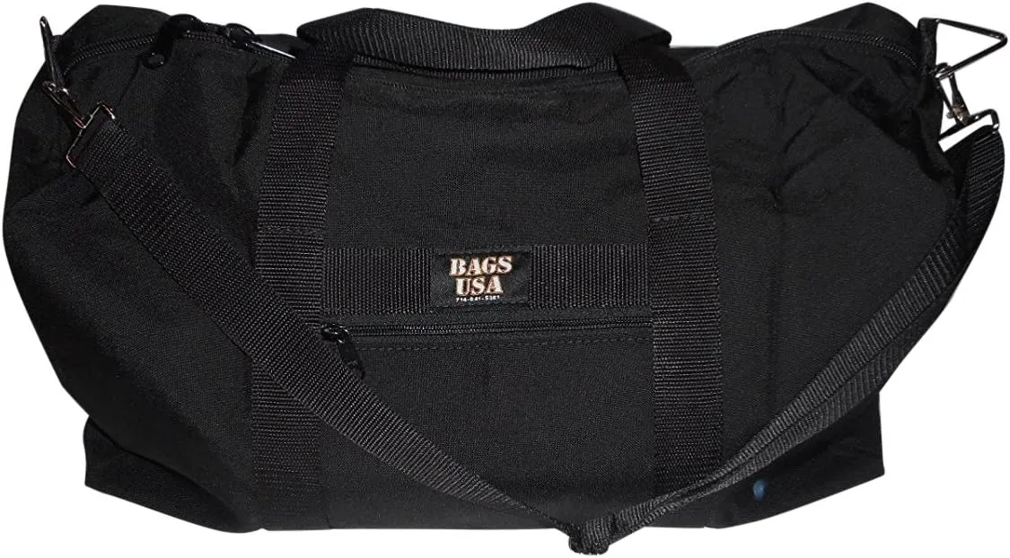 Boarding Bag, Carry On Size, Light weight Durable Water Resistant, Heavy duty zipper Made in USA. (Black)
