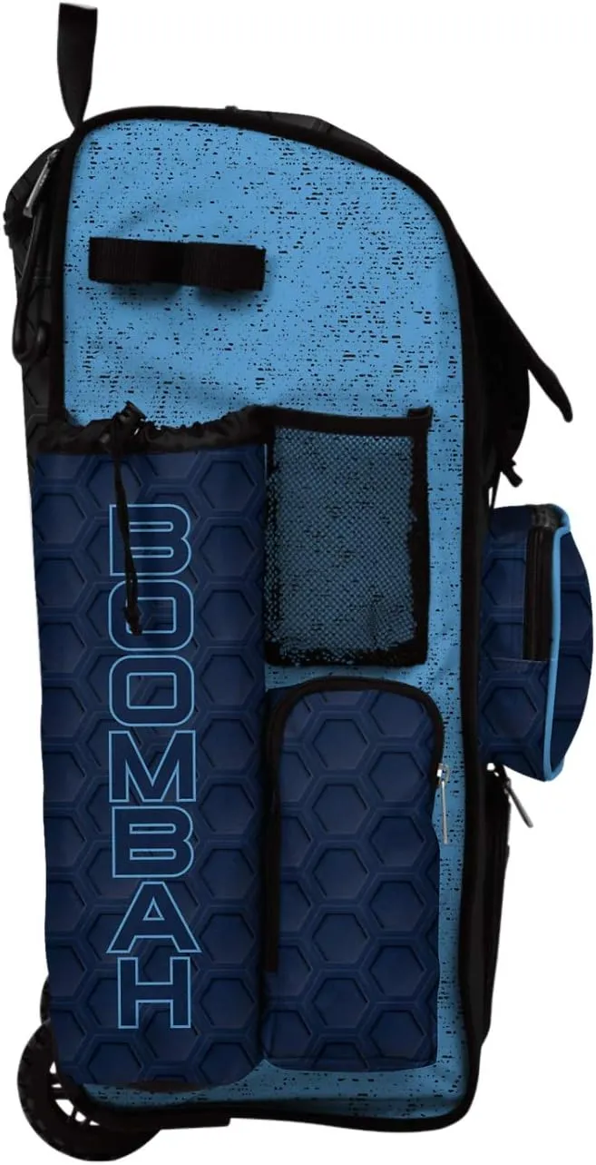 Boombah Rolling Superpack 2.0 3DHC Baseball/Softball Gear Bag - 23-1/2" x 13-1/2" x 9-1/2" - Multiple Colors - Telescopic Handle and Holds 4 Bats - Wheeled Version