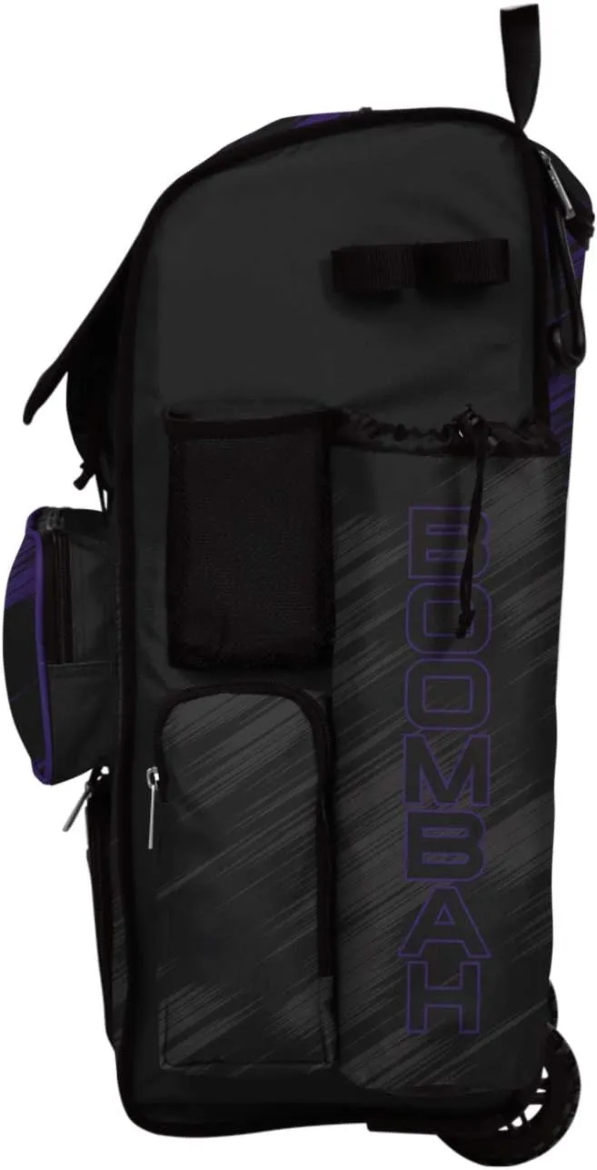 Boombah Rolling Superpack 2.0 Scratch Baseball/Softball Gear Bag - 23-1/2" x 13-1/2" x 9-1/2" - Multiple Colors - Telescopic Handle and Holds 4 Bats - Wheeled Version