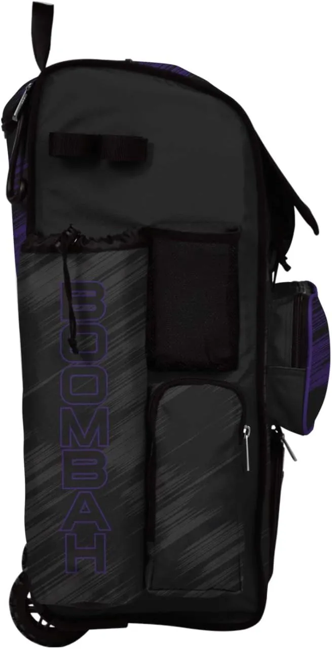 Boombah Rolling Superpack 2.0 Scratch Baseball/Softball Gear Bag - 23-1/2" x 13-1/2" x 9-1/2" - Multiple Colors - Telescopic Handle and Holds 4 Bats - Wheeled Version
