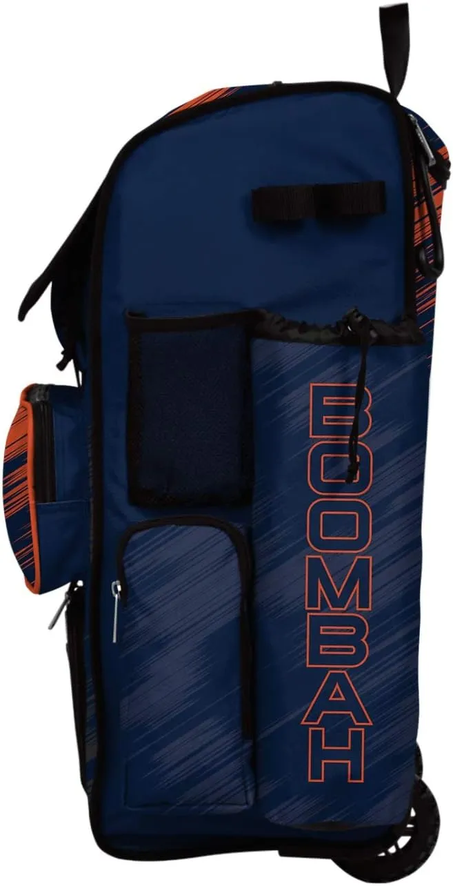 Boombah Rolling Superpack 2.0 Scratch Baseball/Softball Gear Bag - 23-1/2" x 13-1/2" x 9-1/2" - Multiple Colors - Telescopic Handle and Holds 4 Bats - Wheeled Version