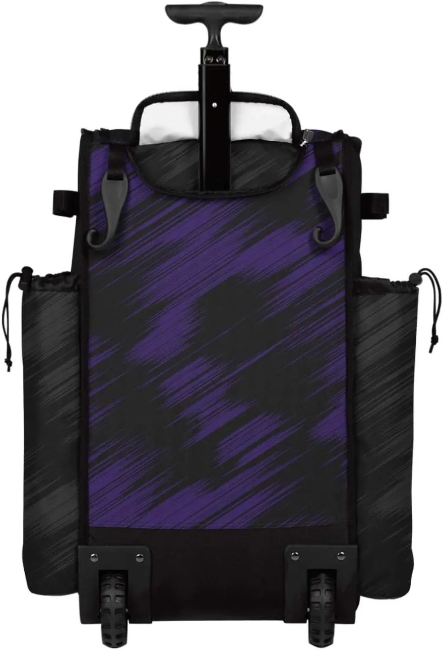 Boombah Rolling Superpack 2.0 Scratch Baseball/Softball Gear Bag - 23-1/2" x 13-1/2" x 9-1/2" - Multiple Colors - Telescopic Handle and Holds 4 Bats - Wheeled Version