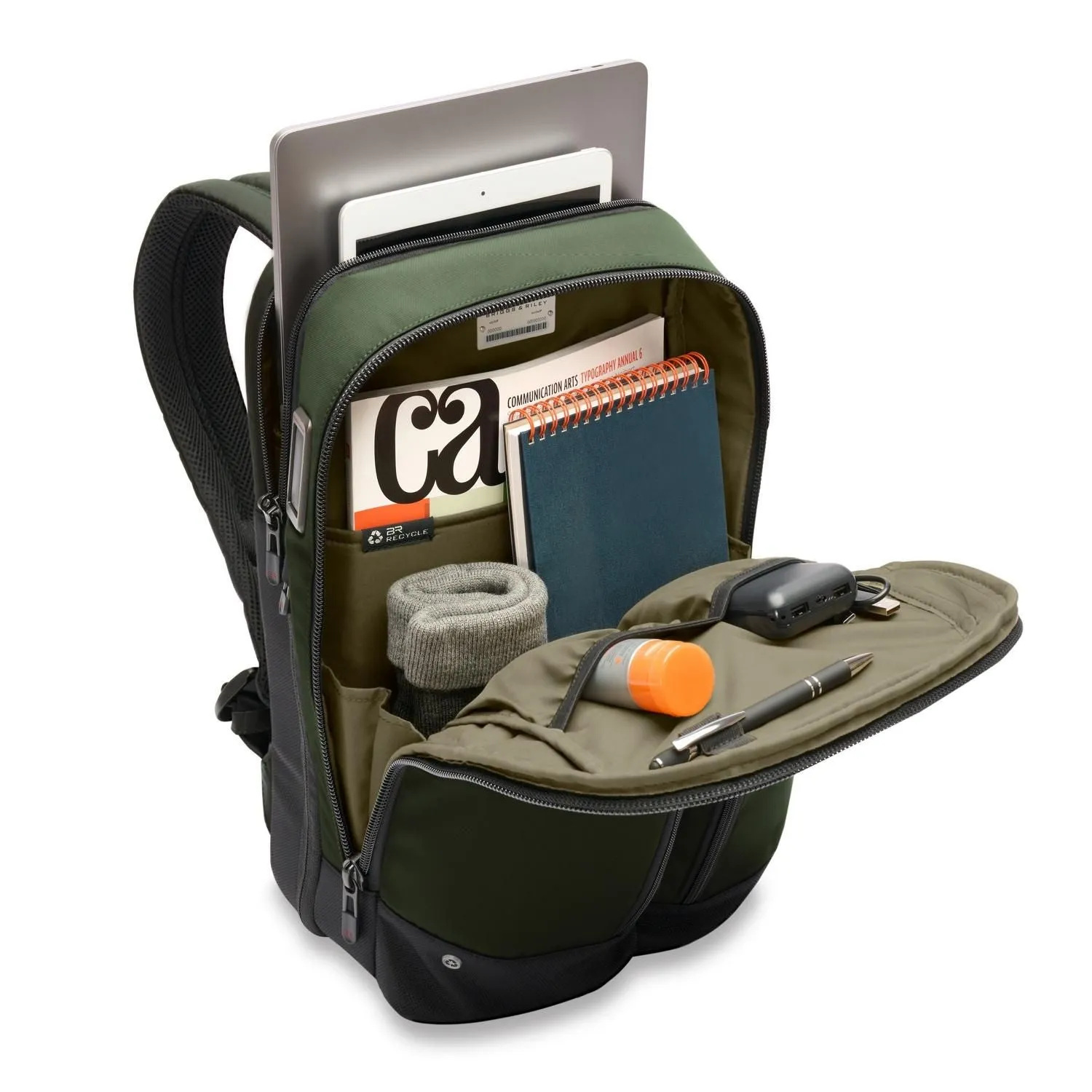 Briggs & Riley HTA Slim Expandable Backpack - Forest