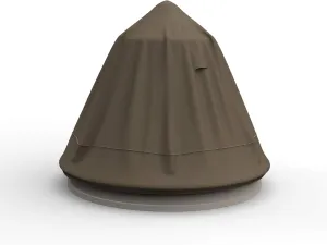Budge P9A13BTNW3 StormBlock Hillside Patio Fountain Cover, 30" L x 30" W x 48" H, Black and Tan Weave