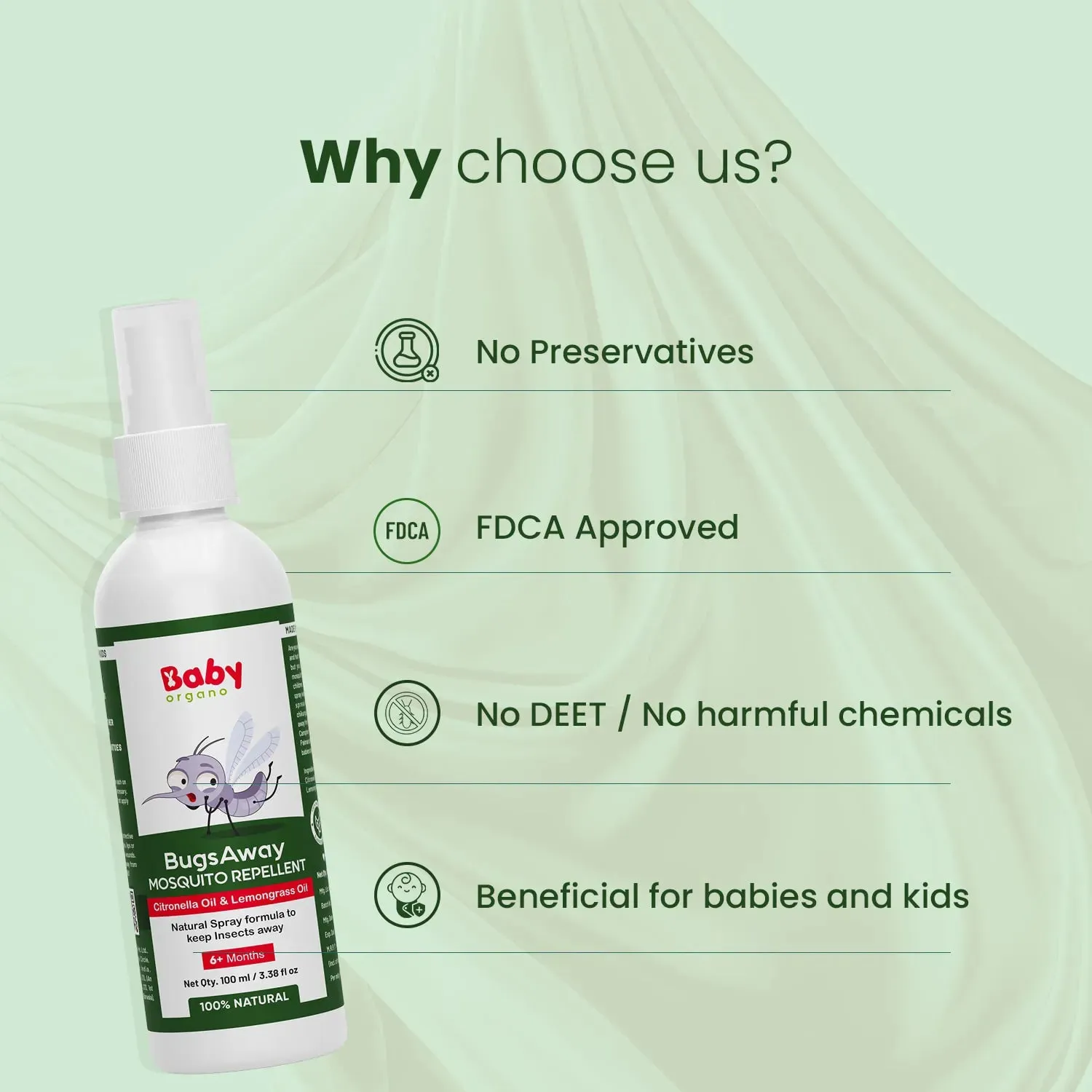 BugsAway Mosquito Repellent Spray | 6  Months