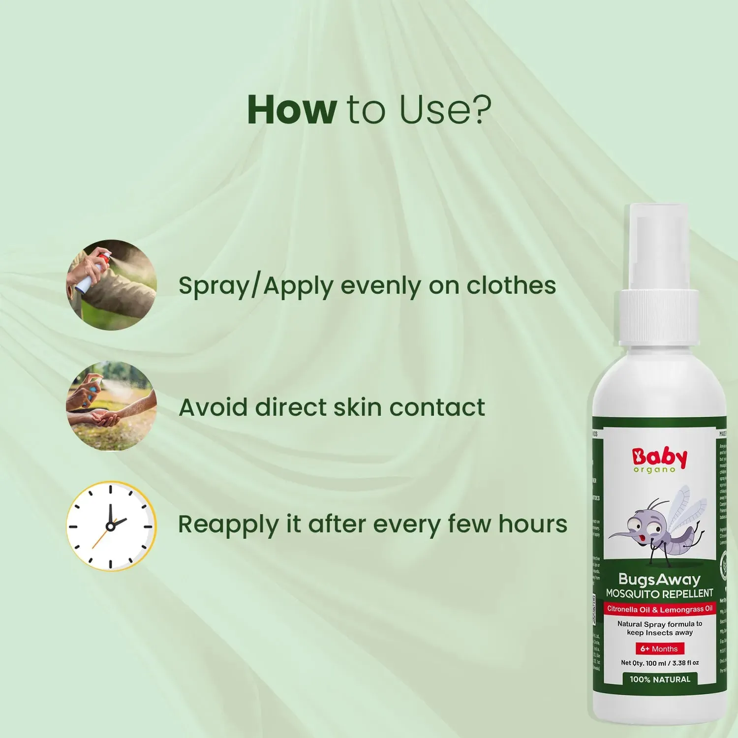 BugsAway Mosquito Repellent Spray | 6  Months