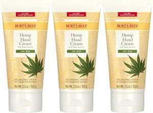 Burt's Bees Hemp Seed Oil Hand Cream for Dry Skin, 2.5 Oz (Package May Vary)