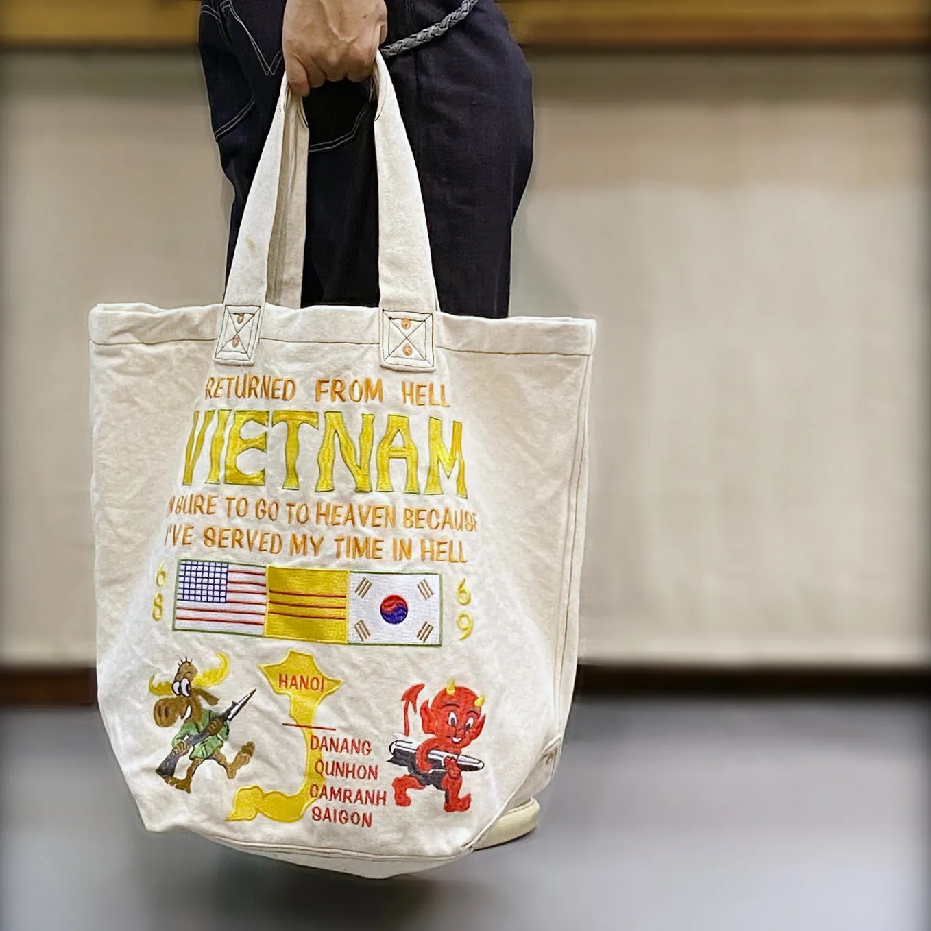 BZEN TOTE20-18NAT NAM TOTE BAG-20oz-E0 NATURAL