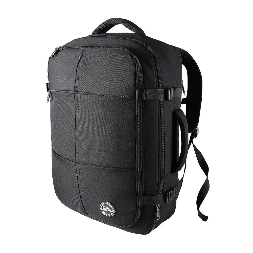 Cabin Max Uppsala 44L 22x16x8" (55x40x20cm) Cabin Backpack (Black)
