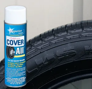 California Cover All Automotive Tire Shine Aerosol Spray Can & Professional Grade -Tire Dressing - High Gloss - Water Repellent & Made in America (14 oz)
