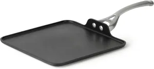 Calphalon Contemporary Hard-Anodized Aluminum Nonstick Cookware, Square Griddle Pan, 11-inch, Black