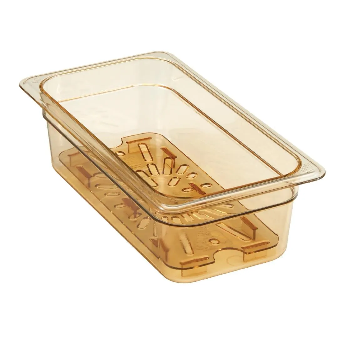 Cambro High Heat Polycarbonate 1/2 Gastronorm Drain Plate