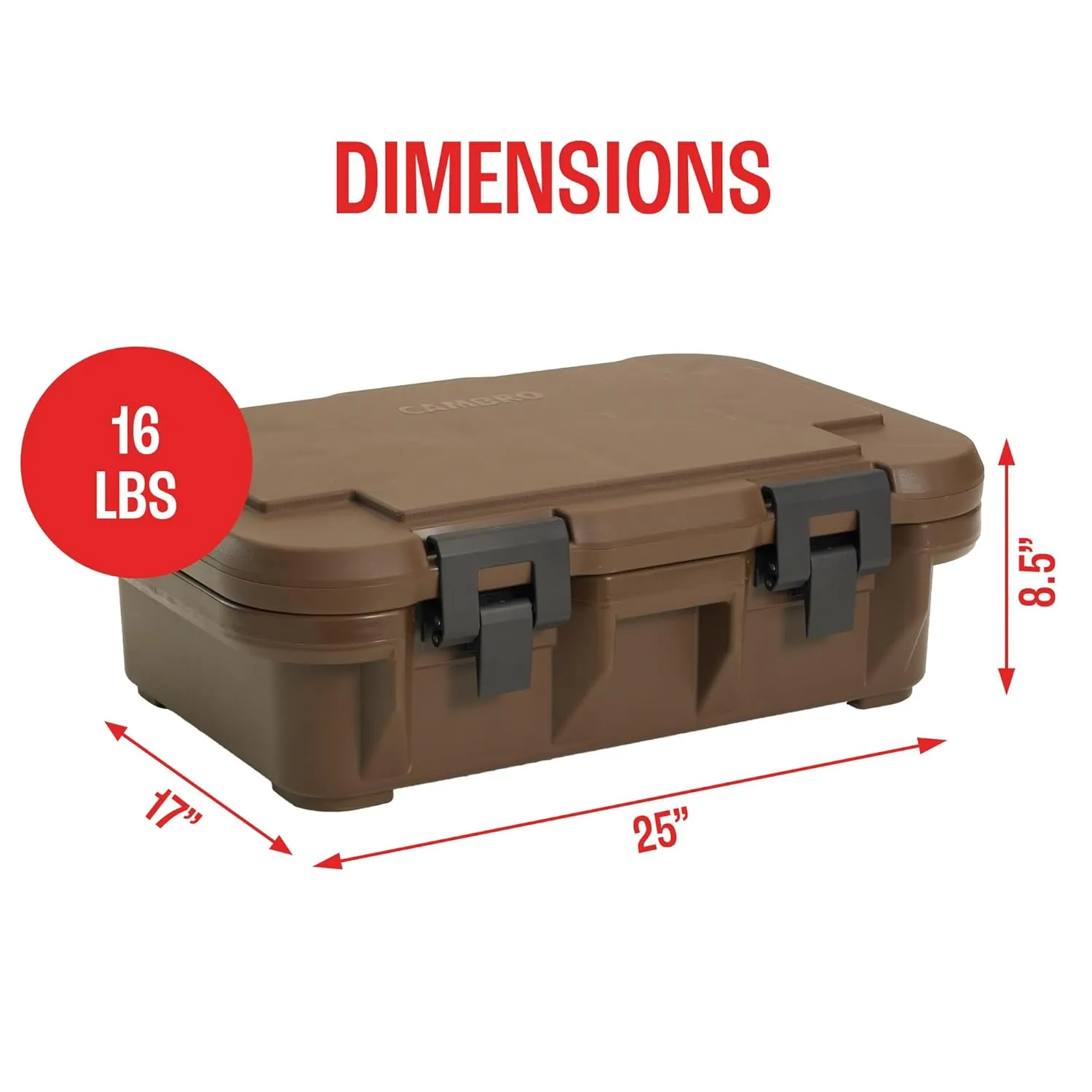 Cambro Insulated Food Pan Carrier - 4 Inch Deep Hotbox and Food Warmer for Catering & Transport - Top Load S-Series (Brown)