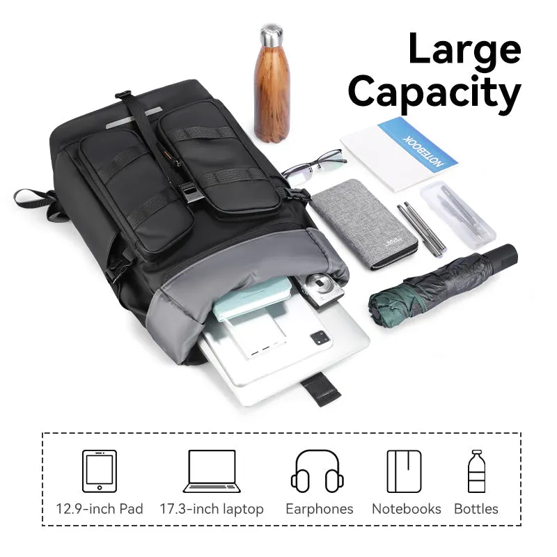 CapaFlex: Expandable Capacity Everyday Backpack 22L to 29L