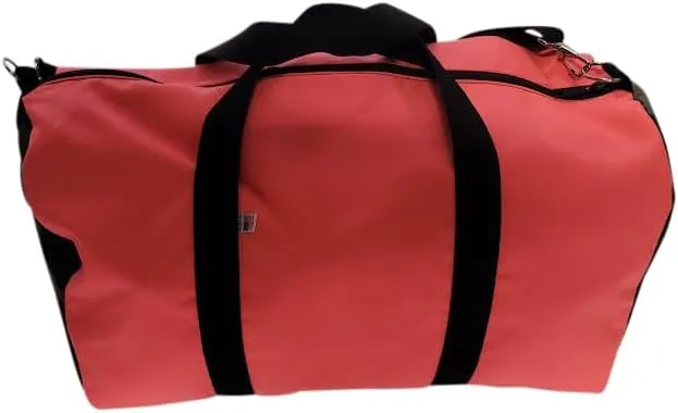 Carry On Boarding Bag Light Weight Durable Water Resistant Perfect For Overhead Bin Made In USA. (Coral/Camouflage)