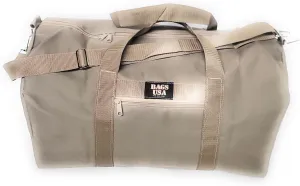 Carry On Boarding Bag Light Weight Durable Water Resistant Perfect For Overhead Bin Made In USA. (Kahki)