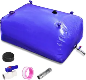 Cedilis 100Gallon/400L Water Storage Bladder, Large Capacity Foldable Water Tank Water Storage Container Bob for RV Camping Trip Gardening Drought Resistance Emergency Water Agricultural Irrigation
